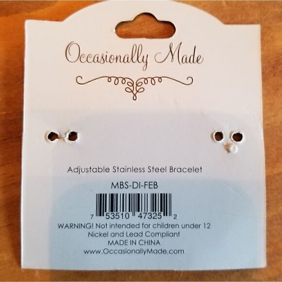 Stainless Steel July Soon To Be Mommy Due In Engraved Bracelet NEW - Picture 5 of 6